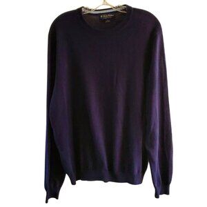 Brooks Brothers Supima Cotton Crewneck Sweater Men’s Size Large – Navy Blue
